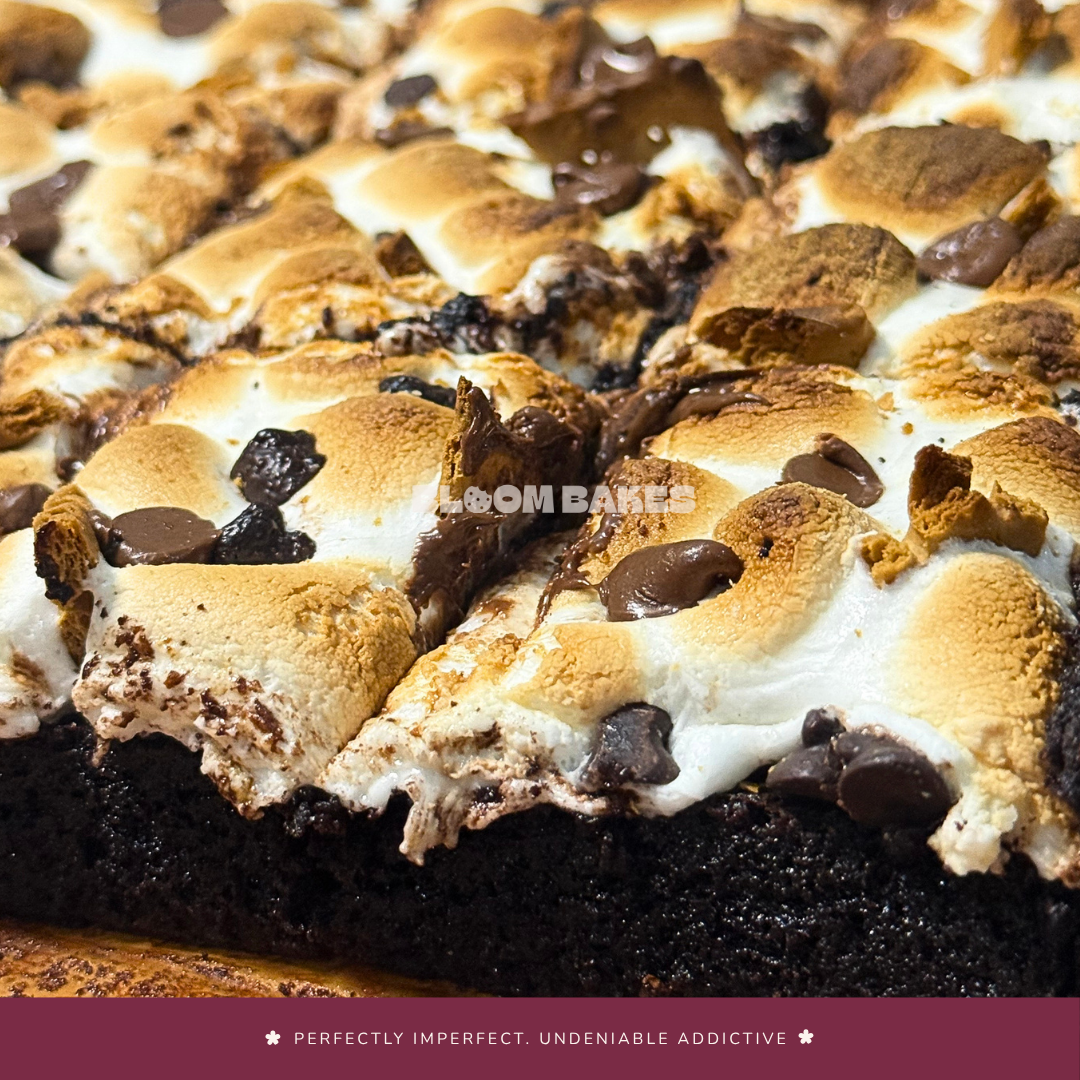 Midnight S’mores brownies